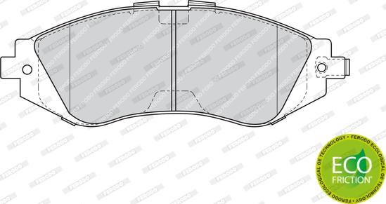 Set placute frana.frana disc Set placute frana Fata CHEVROLET ASTRA REZZO ZAFIRA DAEWOO LANOS NUBIRA 1.6-2.0 02.9 CHEVROLET LACETTI (J200), Sedan, 03.2003 - 03.2013 Ferodo FDB1369