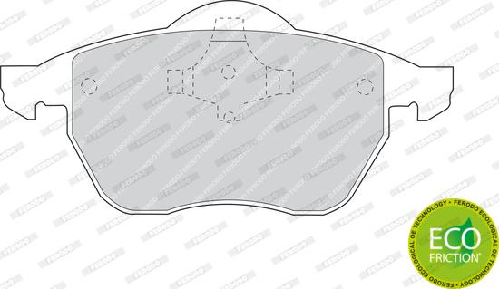 Set placute frana.frana disc Set placute frana Fata cu lacat AUDI A3 TT SEAT TOLEDO II SKODA OCTAVIA I VW GOLF II VW NEW BEETLE (9C1, 1C1), Hatchback, 01.1998 - 11.2010 Ferodo FDB969