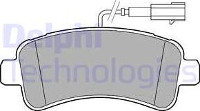 Set placute frana.frana disc Set placute frana CITROEN JUMPER FIAT DUCATO PEUGEOT BOXER 2.0 d-3.0 d 04.06- PEUGEOT BOXER (Y), Van, 04.2006 - Delphi LP3185