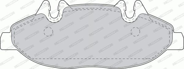Set placute frana.frana disc Set placute frana Fata MERCEDES VIANO W639 VITO - MIXTO W639 VITO W639 2.0 d-Electric MERCEDES-BENZ VITO / MIXTO (W639), Van, 08.2003 - Ferodo FVR1493