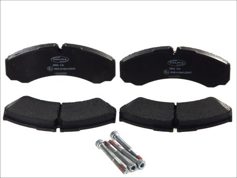 Set placute frana,frana disc Set placute frana Fata IVECO DAILY II DAILY III RVI MASCOTT 2.3D-3.0 d 01.89-12.10 DELPHI LP1802