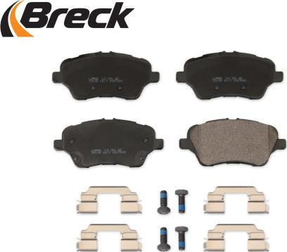 Set placute frana.frana disc Set placute frana Fata cu suplimente cu surub de ghidare a etrierului de frana FO FORD FIESTA (JA8), Sedan, 04.2010 - Break 25134 00 701 00