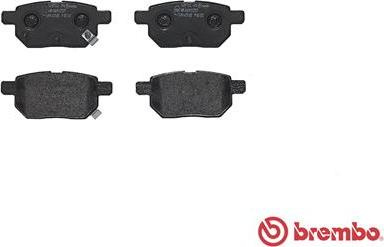 Set placute frana.frana disc Set placute frana Spate GREAT WALL C30 C50 FLORID VOLEEX C10 VOLEEX C20R LEXUS CT SU TOYOTA YARIS IV (_P15_), Hatchback, 10.2013 - Brembo P 83 133