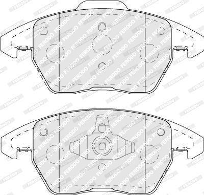 Set placute frana.frana disc Set placute frana Fata AUDI A1 SEAT IBIZA IV SC SKODA SCALA VW JETTA IV POLO V POLO PEUGEOT 307 CC (3B), Сabrioletă, 03.2003 - 06.2009 Ferodo FDB5110
