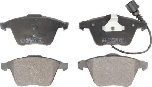 Set placute frana.frana disc Set placute frana Fata AUDI A3 TT VW GOLF VI SCIROCCO III 1.2-3.2 05.03-11.17 AUDI TT II (8J9), Roadster, 03.2007 - 06.2014 ABE C1W076ABE
