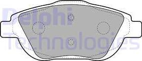 Set placute frana.frana disc Set placute frana Fata DS DS 3 CITROEN C3 AIRCROSS II C3 II C3 III C3 PICASSO C4 CAC PEUGEOT 208 II (UB_, UP_, UW_, UJ_), 06.2019 - Delphi LP2164