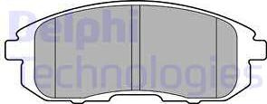 Set placute frana.frana disc Set placute frana Fata FIAT SEDICI MITSUBISHI L 300 III NISSAN CUBE JUKE PULSAR TEAN NISSAN CUBE (Z12), Hatchback, 09.2007 - Delphi LP2148