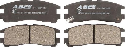 Set placute frana.frana disc Set placute frana Spate CHRYSLER SEBRING HYUNDAI GALLOPER II SANTAMO MITSUBISHI 3000 MITSUBISHI GALANT V (E5_A, E7_A, E8_A), Sedan, 11.1992 - 12.1998 ABE C25003ABE