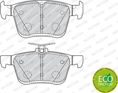 Set placute frana.frana disc Set placute frana Spate fara senzori acustici AUDI A3 Q2 TT SEAT ATECA LEON LEON SC VW T-ROC (A11), Crossover, 07.2017 - Ferodo FDB4434