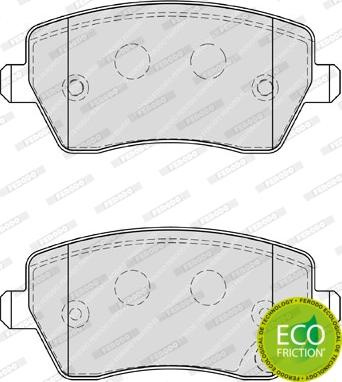 Set placute frana.frana disc Set placute frana Fata cu surub de ghidare a etrierului de frana NISSAN NOTE OPEL OPEL AGILA (B) (H08), Hatchback, 04.2008 - 10.2014 Ferodo FDB4069