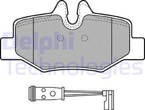 Set placute frana.frana disc Set placute frana Spate MERCEDES VIANO W639 VITO - MIXTO W639 VITO W639 2.0 d-Electri MERCEDES-BENZ VITO (W639), Autobuz, 09.2003 - Delphi LP1939