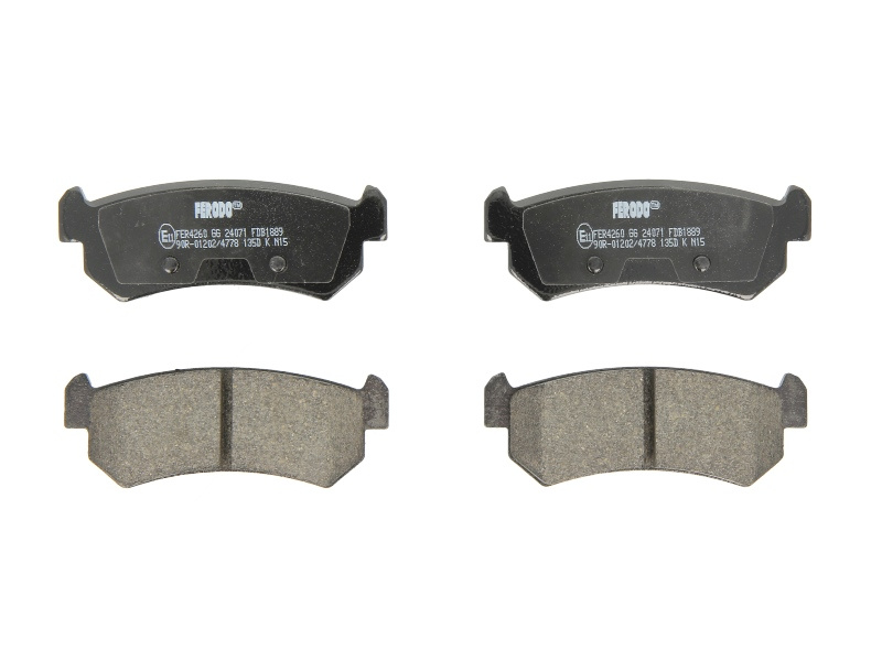 Set placute frana,frana disc Set placute frana Spate CHEVROLET AVEO / KALOS LACETTI NUBIRA REZZO DAEWOO LACETTI NUBIRA TACUMA / REZZO 1.4-2.0 d 05.97- FERODO FDB1889
