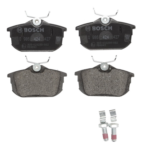 Set placute frana,frana disc Set placute frana Spate cu instructiuni de montare VOLVO S40 I V40 MITSUBISHI CARISMA COLT CZC VI COLT VI SPACE STAR SMART FORFOUR 1.1-2.0 05.95-06.12 BOSCH 0 986 424 427