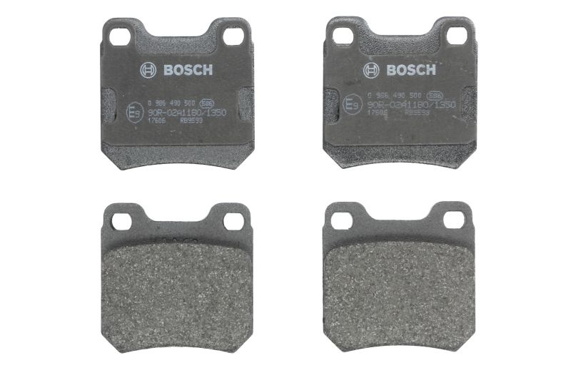 Set placute frana.frana disc Set placute frana Spate se potrivește. OPEL CALIBRA A KADETT E OMEGA A OMEGA B SENATOR B VECTRA B OPEL VECTRA B (J96), Turism, 11.1996 - 07.2003 BOSCH 0 986 490 500