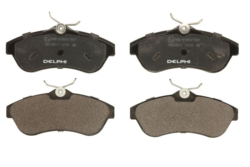 Set placute frana,frana disc Set placute frana Fata cu un tampon de amortizoare fara optionale CITROEN C2 C2 ENTERPRISE C3 I C3 PLURIEL 1.1-1.6 d 02.02- DELPHI LP1715