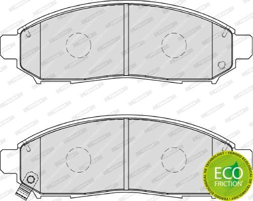 Set placute frana.frana disc Set placute frana Fata NISSAN LEAF NAVARA NP300 NP300 NAVARA NV200 NV200 - EVALIA PA NISSAN SERENA III (C25), Dubita, 04.2005 - 08.2012 Ferodo FDB1997