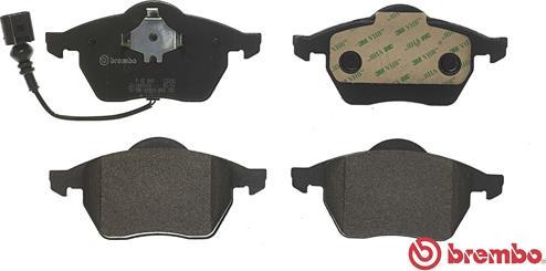 Set placute frana.frana disc Set placute frana Fata AUDI A3 TT SEAT IBIZA III LEON TOLEDO II SKODA OCTAVIA I VW B VW NEW BEETLE (9C1, 1C1), Hatchback, 01.1998 - 11.2010 Brembo P 85 045