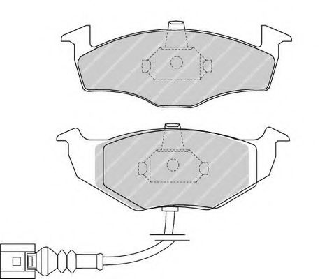 Set placute frana,frana disc SKODA FABIA II Combi 