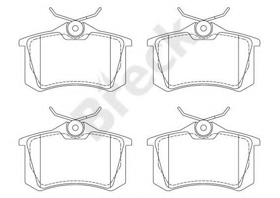 Set placute frana,frana disc SKODA FABIA III Combi