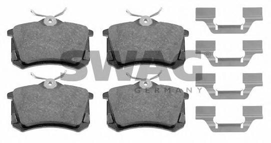 Set placute frana,frana disc SKODA OCTAVIA (1U2), VW GOLF Mk IV (1J1), VW GOLF Mk IV Estate (1J5) - SWAG 32 91 6406