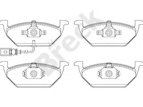 Set placute frana,frana disc SKODA OCTAVIA II (1Z3) (2004 - 2013) Break 23131 00 702 10 piesa NOUA