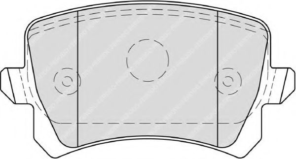 Set placute frana,frana disc SKODA SUPERB II (3T4)