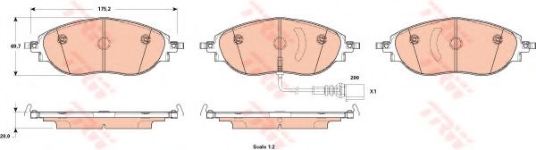 Set placute frana,frana disc SKODA SUPERB III (3V3) (2015 - 2016) TRW GDB1918 piesa NOUA