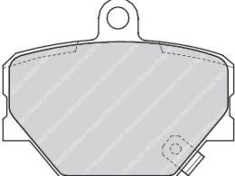 Set placute frana,frana disc SMART FORTWO Cabrio (451) (2007 - 2016) FERODO FDB1162 piesa NOUA