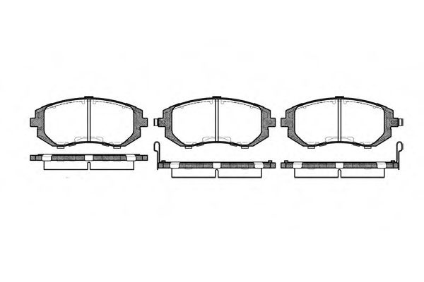 Set placute frana,frana disc SUBARU FORESTER (SG) (2002 - 2016) REMSA 0951.02 piesa NOUA