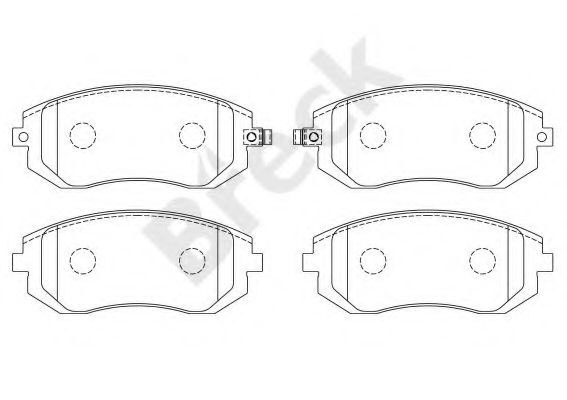 Set placute frana,frana disc SUBARU IMPREZA Hatchb