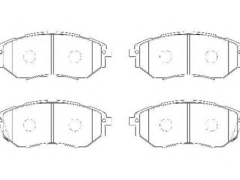 Set placute frana,frana disc SUBARU LIBERTY IV (BL, BP), SUBARU LIBERTY IV combi (BL, BP, B13_), SUBARU TRIBECA (B9) - WAGNER WBP24222A