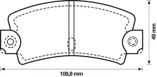 Set placute frana,frana disc TALBOT MURENA, RENAULT ESPACE (J11_), RENAULT ESPACE Mk II (J/S63_) - STOP 571243S