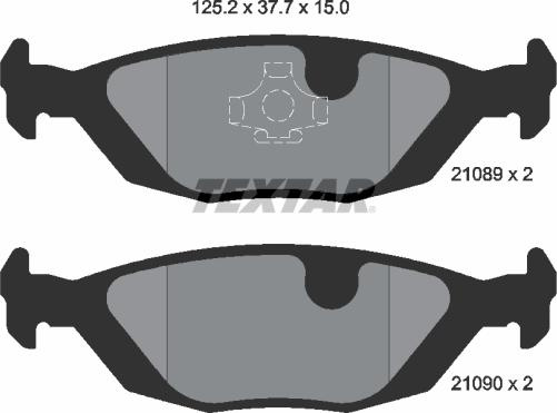 Set placute frana frana disc - Textar 2108902
