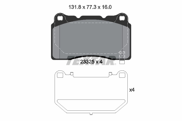 Set placute frana,frana disc TEXTAR 2332502
