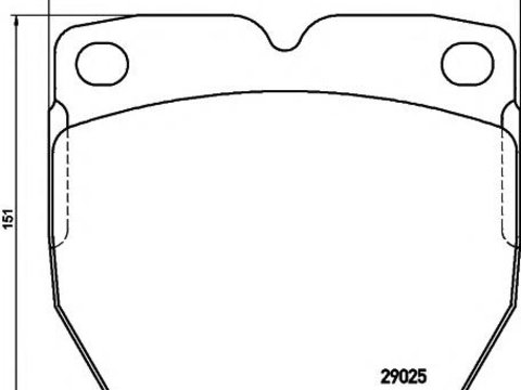 Set placute frana,frana disc - TEXTAR 2902501