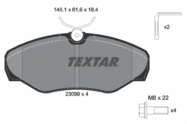 Set Placute Frana,frana Disc Textar Opel 2309902