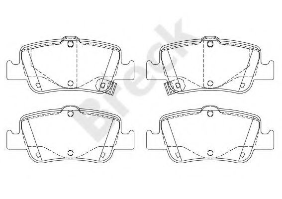 Set placute frana,frana disc TOYOTA AURIS (ZWE18, NZE18, ZRE18) (2012 - 2016) Break 24664 00 704 10 piesa NOUA