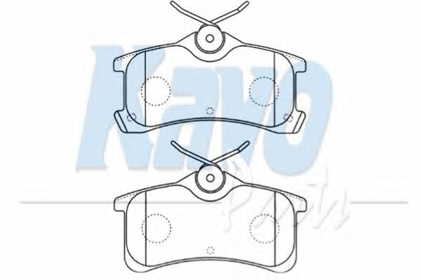 Set placute frana,frana disc TOYOTA COROLLA limuzina (_E11_), TOYOTA COROLLA Liftback (_E11_), TOYOTA COROLLA hatchback (_E11_) - KAVO PARTS BP-9081
