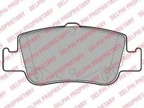 Set placute frana,frana disc TOYOTA COROLLA Limuzina (E15) (2006 - 2016) DELPHI LP2103 piesa NOUA