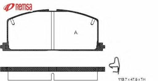 Set placute frana,frana disc TOYOTA COROLLA limuzina (_E8_), TOYOTA COROLLA limuzina (_E9_), TOYOTA COROLLA hatchback (_E9_) - METZGER 0167.04