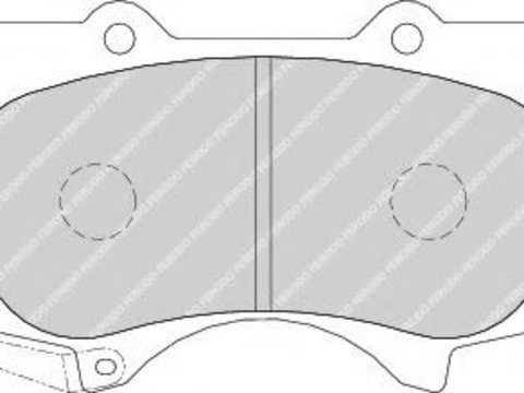 Set placute frana,frana disc TOYOTA HILUX autoturism de teren, inchis (RZN1_, LN1_) (1995 - 2005) FERODO FDB1698 piesa NOUA