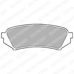 Set placute frana,frana disc TOYOTA LAND CRUISER AMAZON (FZJ1, UZJ1) (1998 - 2007) DELPHI LP1438 piesa NOUA