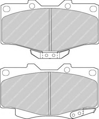 Set placute frana,frana disc TOYOTA LAND CRUISER 9