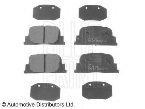 Set placute frana,frana disc TOYOTA PRIUS hatchback (NHW20_) - BLUE PRINT ADT342179