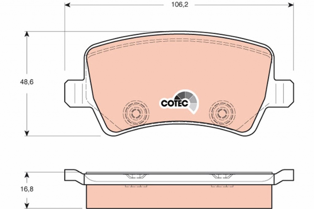 Set placute frana,frana disc TRW GDB1685 pentru FORD GALAXY II (WA6)