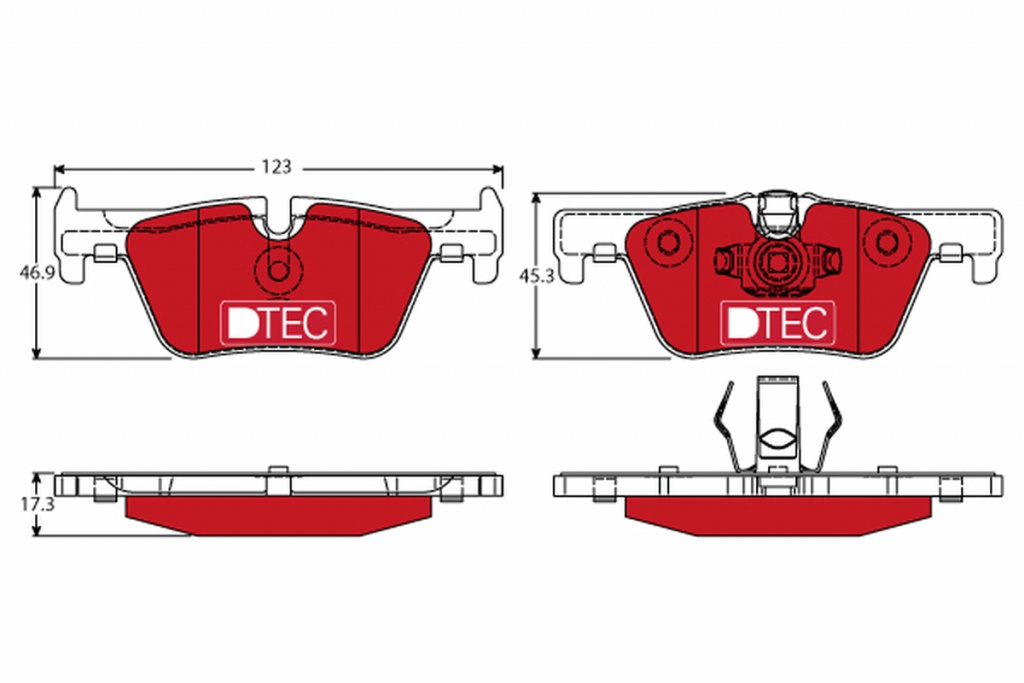 Set placute frana,frana disc TRW GDB1919DTE pentru