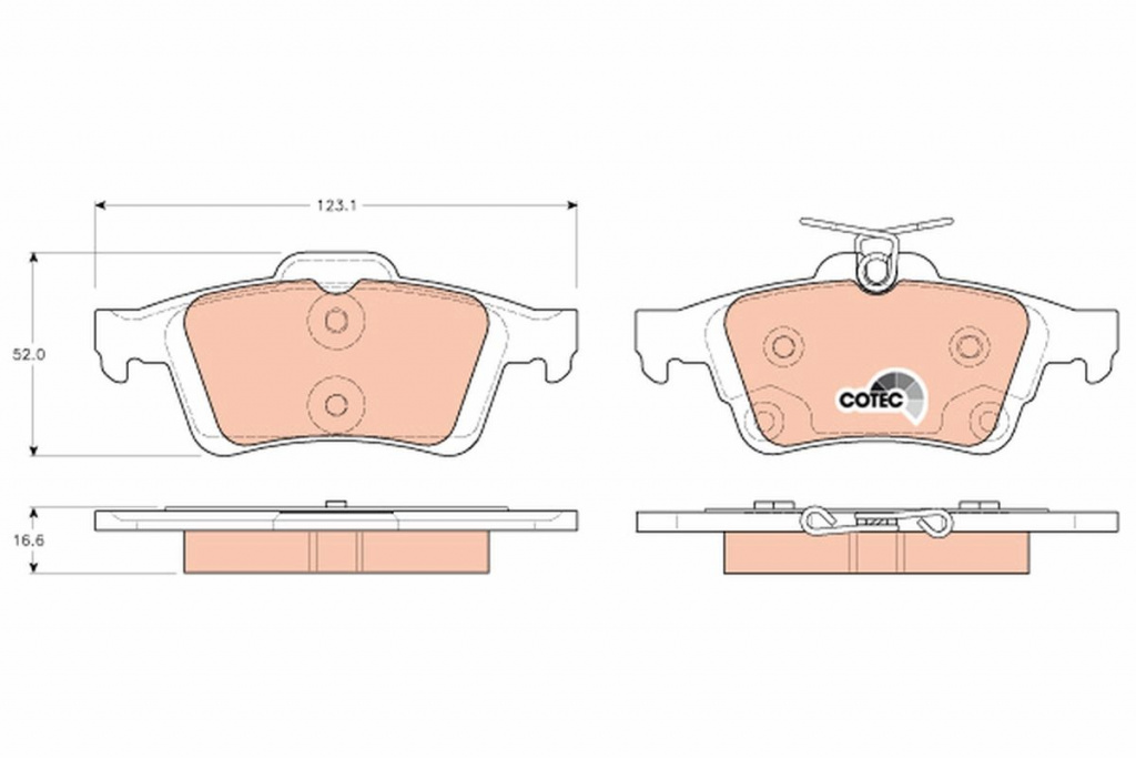 Set placute frana,frana disc TRW GDB1938 pentru FORD C-MAX (DM2)