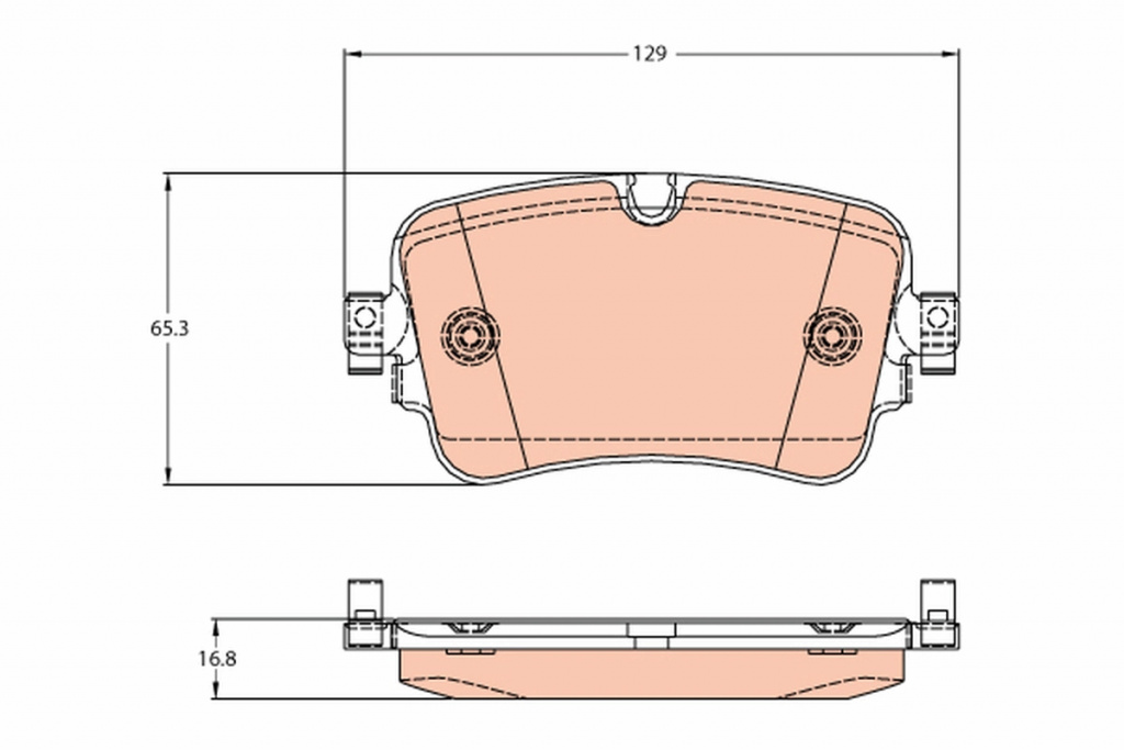 Set placute frana,frana disc TRW GDB2131 la masina AUDI A8 D5 (4N2, 4N8, 4NC, 4NL) 2017 2018 2019 2020 2021 2022 2023 2024