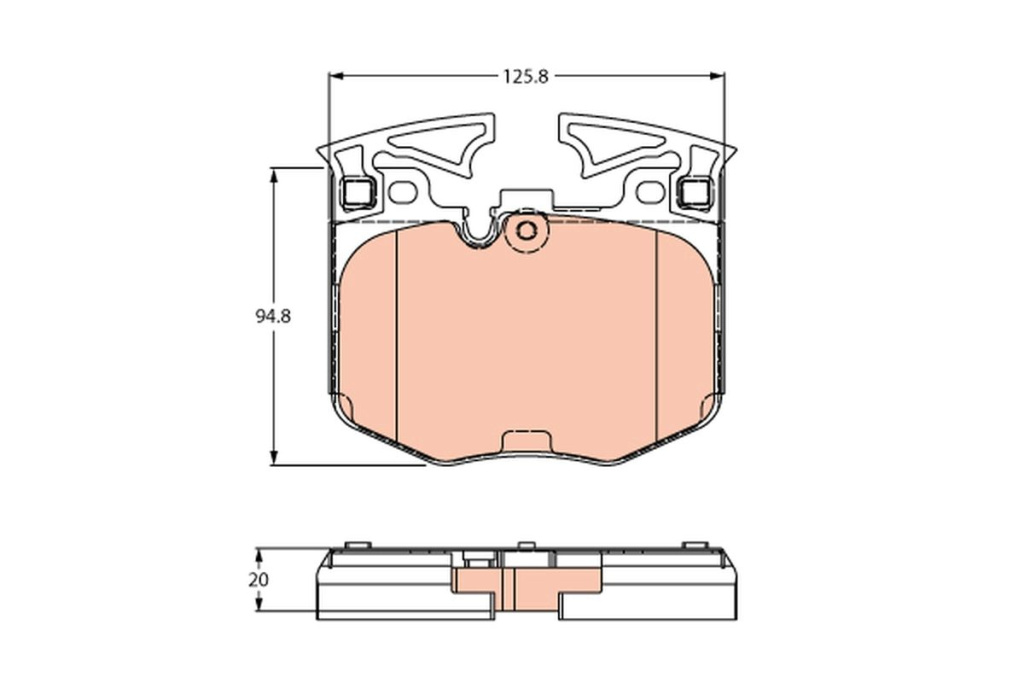 Set placute frana,frana disc TRW GDB2260 pentru BM
