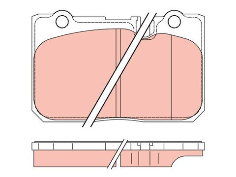 Set placute frana,frana disc TRW GDB3226